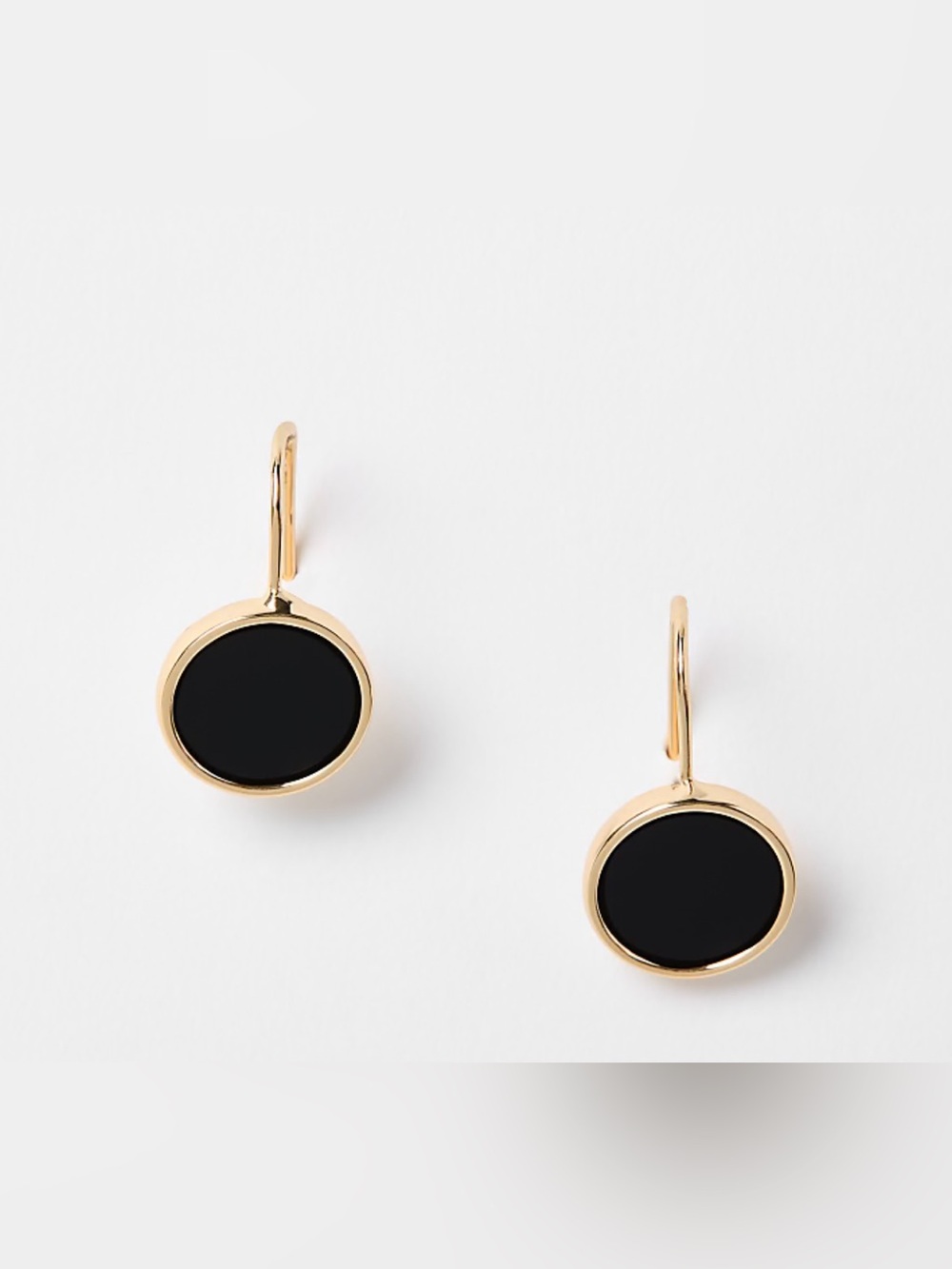 Loft circle mini pull through earring